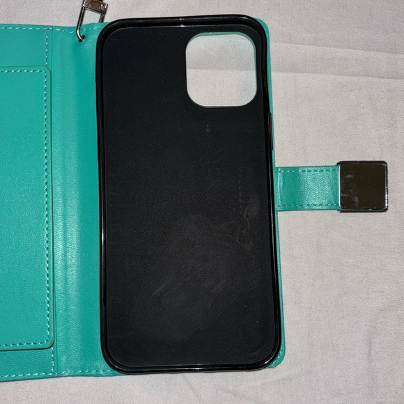 Wallet Phone Case Turquoise NEVER USED - Picture 4 of 8